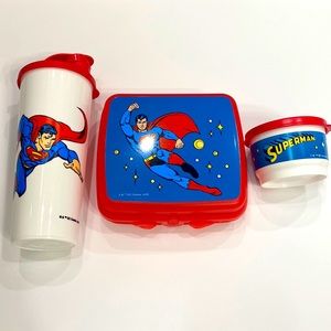 Tupperware Superman Lunch Set!  Your Child Will Love It!